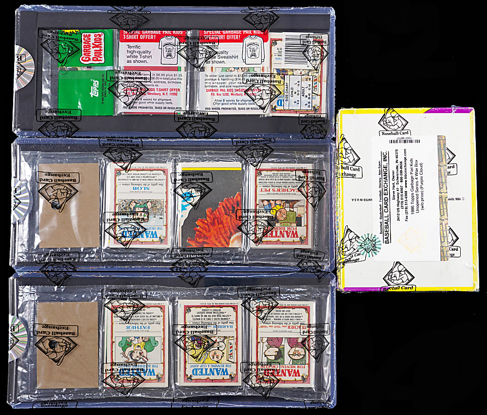 1986 Topps Garbage Pail Kids Series 4 Unopened Wax Box Plus (3) Series 3 Rack Packs - All BBCE