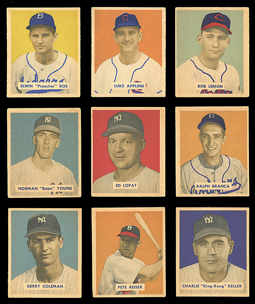 1949 Bowman High Number Near Set (92/96) - Clean!