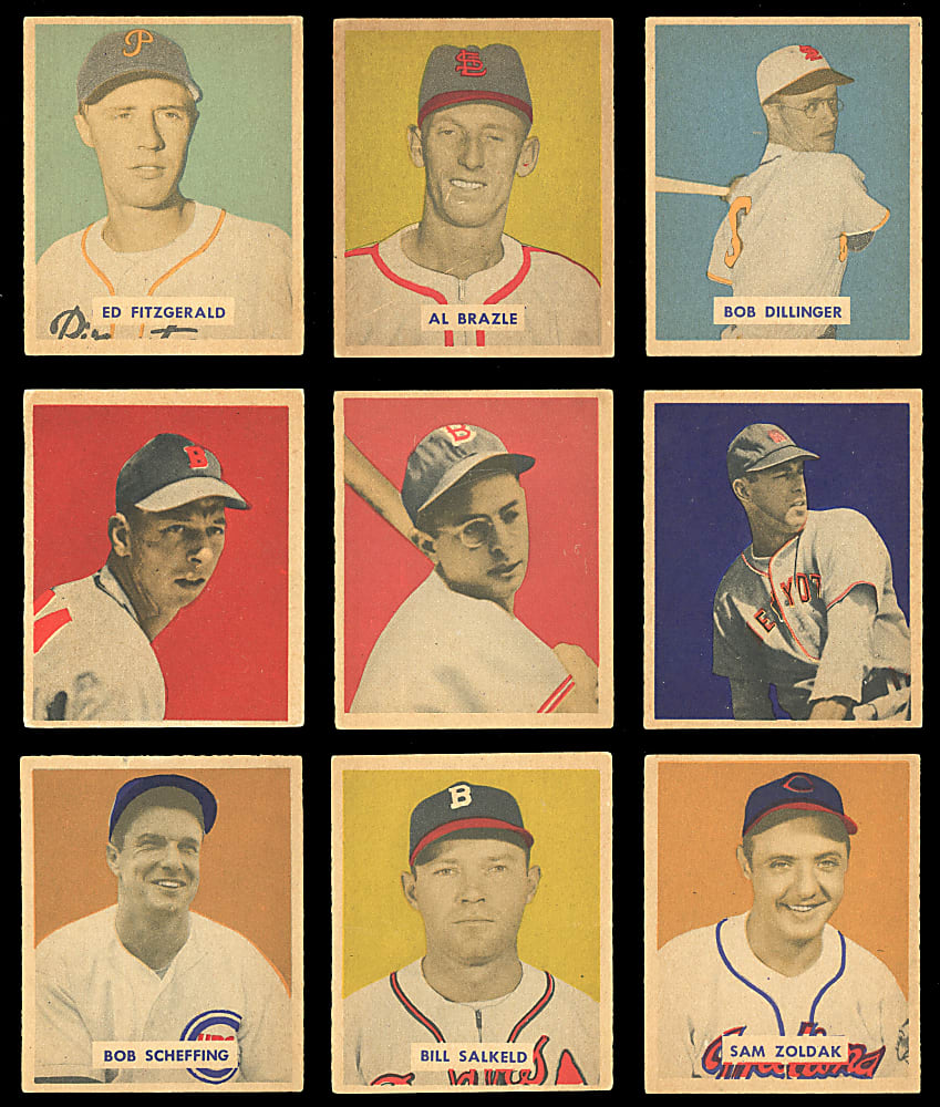 1949 Bowman Low Number Near Set (134/144) - Clean!