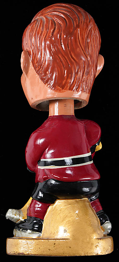 1960s Chicago Blackhawks Real Face Bobblehead - Tougher Example