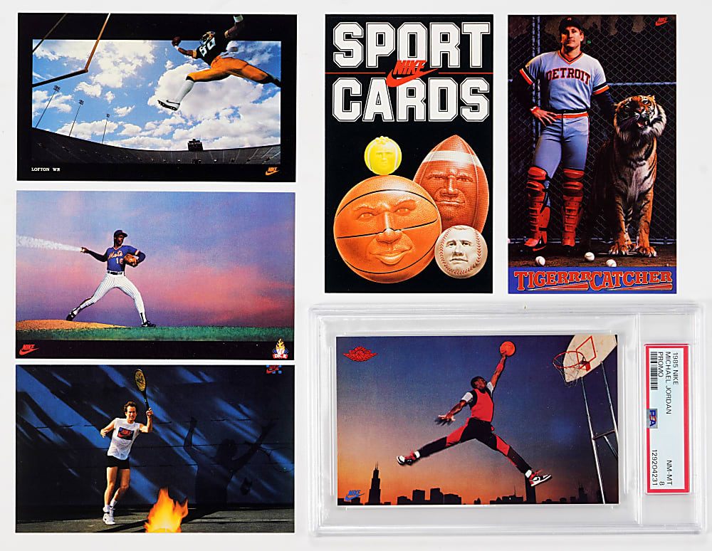 1985 Nike Promo Set (6) with PSA NM-MT 8 Michael Jordan