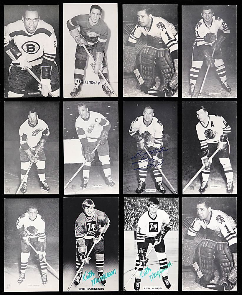 Tougher 1950s-1970s J.D. McCarthy Hockey Postcard Collection (187) with (30+) Hall of Famers