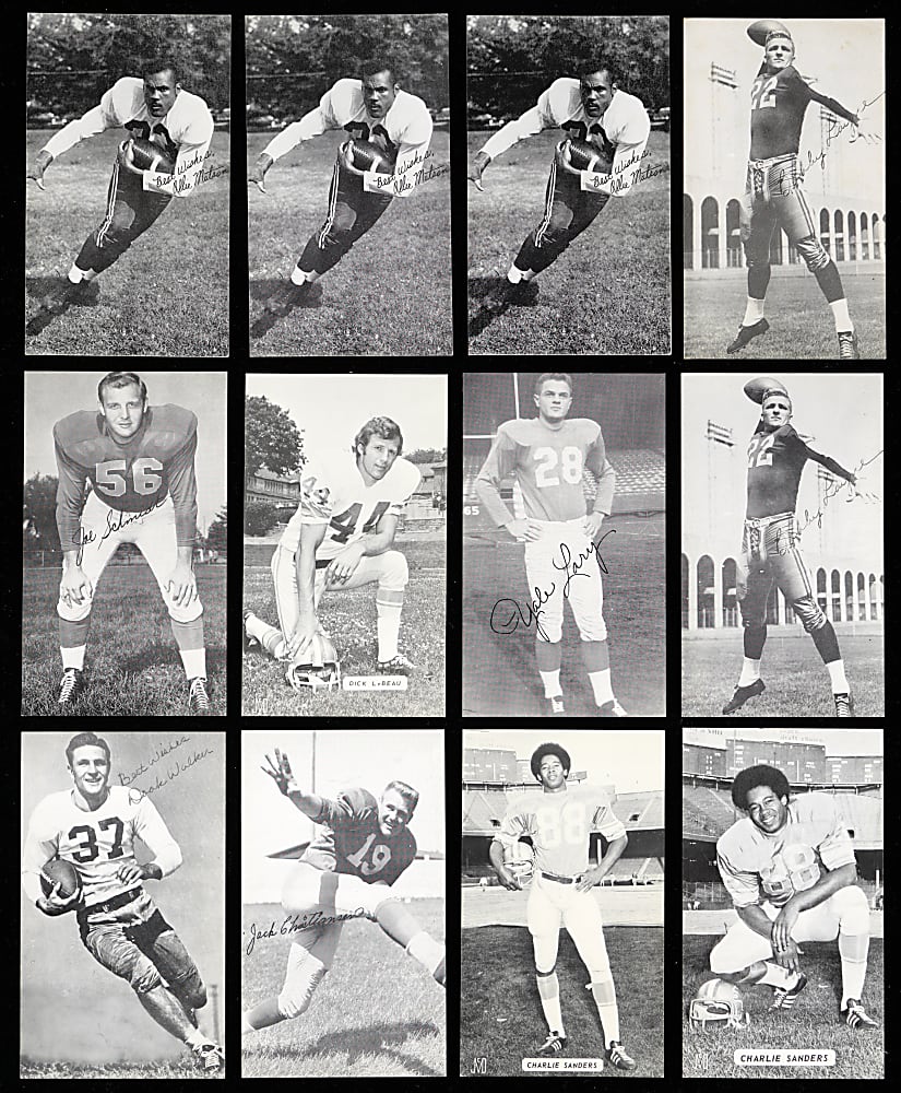 1950s-1970s J.D. McCarthy Football Postcard Collection (200+) with (15+) Hall of Famers Plus (5+) Promotional