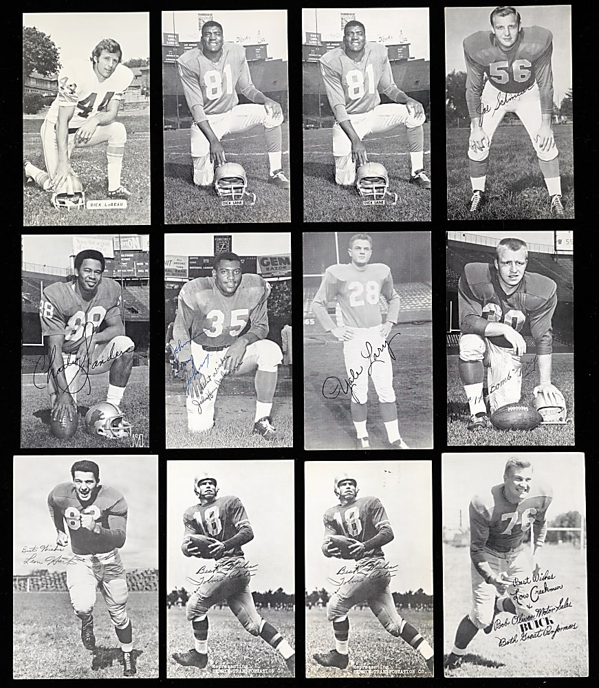 1950s-1970s J.D. McCarthy Football Postcard Collection (200+) with (15+) Hall of Famers Plus (5+) Promotional