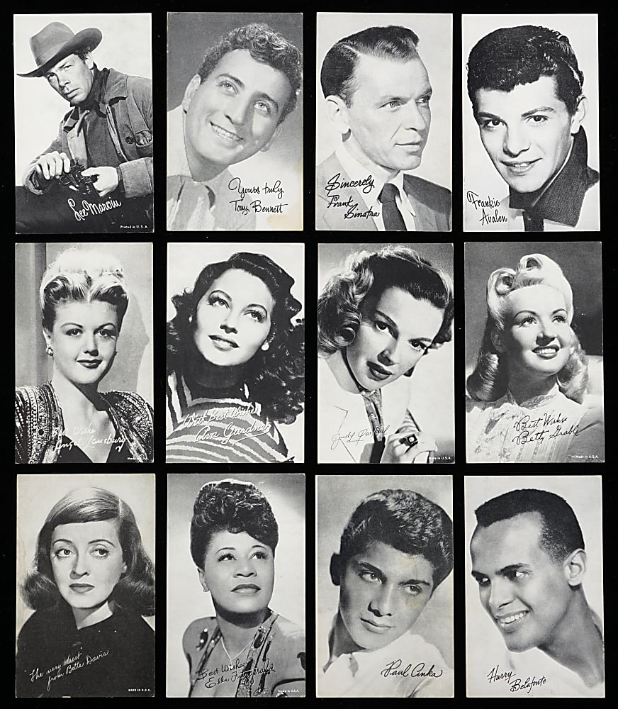 1930s-1960s Non-Sport Exhibit Collection (250+) with Actors, Entertainers, Westerns, Military, Cars