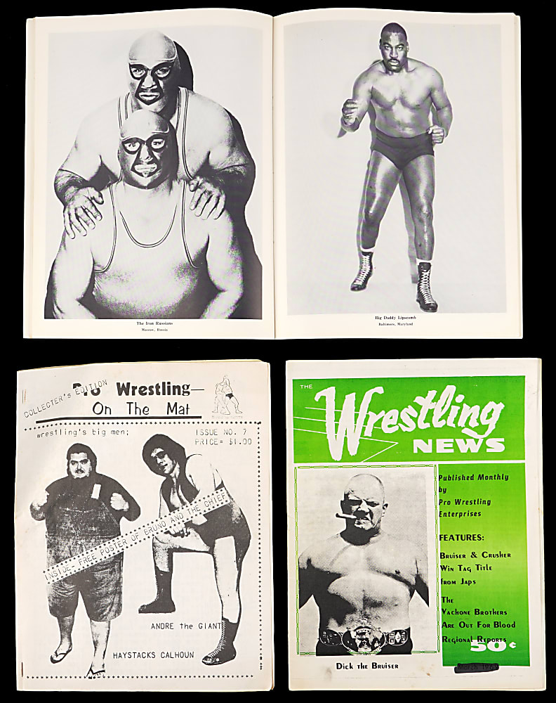 1960s-1970s Wrestling Magazine Collection (13) with Andre The Giant & Gene "Big Daddy" Lipscomb
