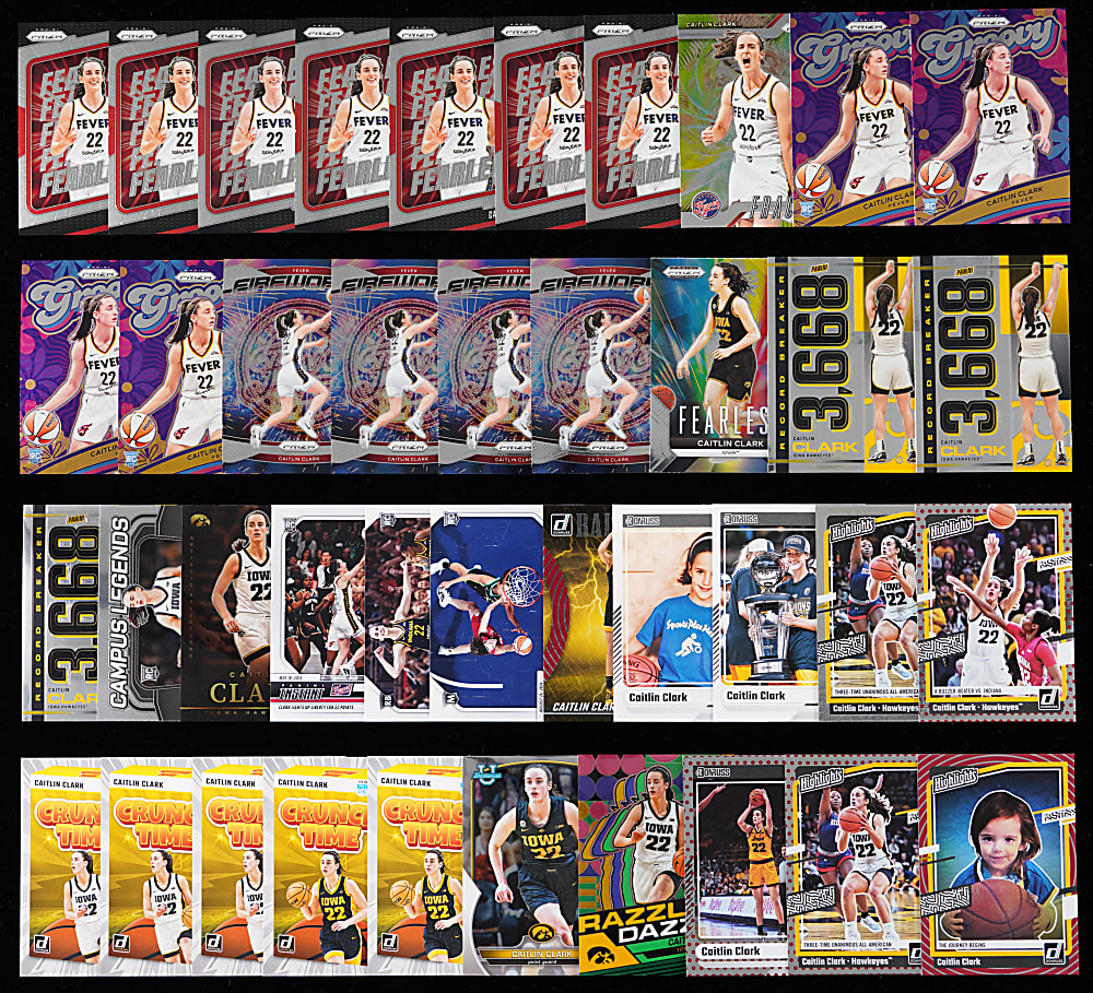2022-2024 Caitlin Clark Rookie Collection (119) with (50+) Inserts