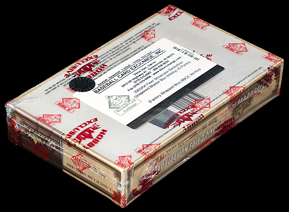 2003-2004 Fleer Showcase Basketball Unopened Blaster Box - BBCE