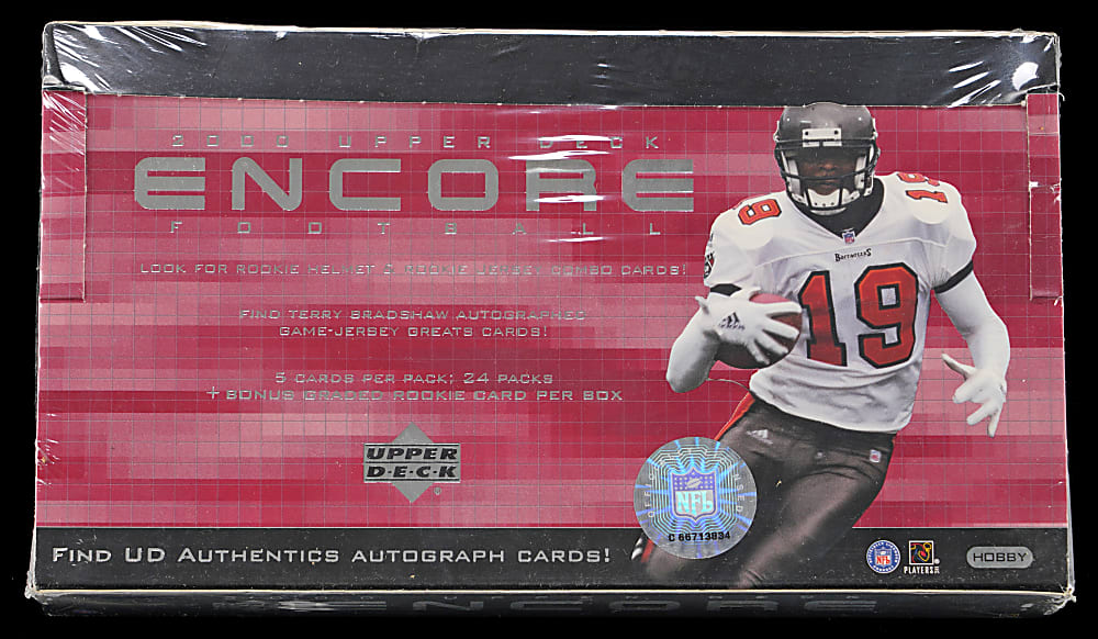 2000 Upper Deck Encore Football Unopened Hobby Box - Tom Brady Rookie Year!