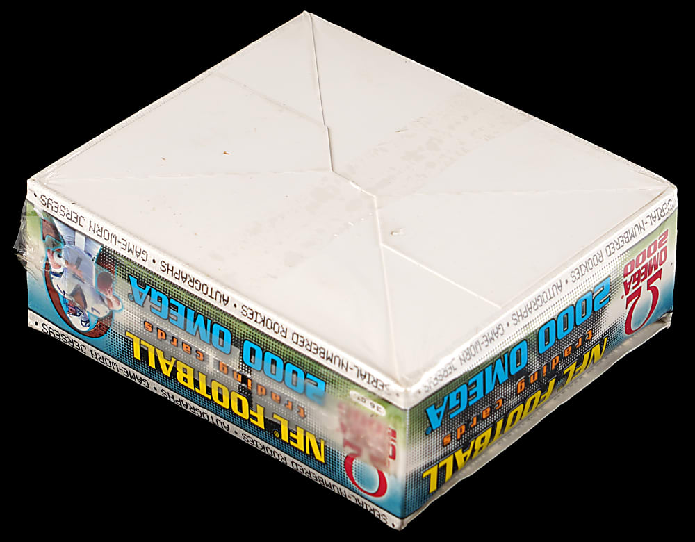 2000 Pacific Omega Football Unopened Hobby Box - Tom Brady Rookie Year!