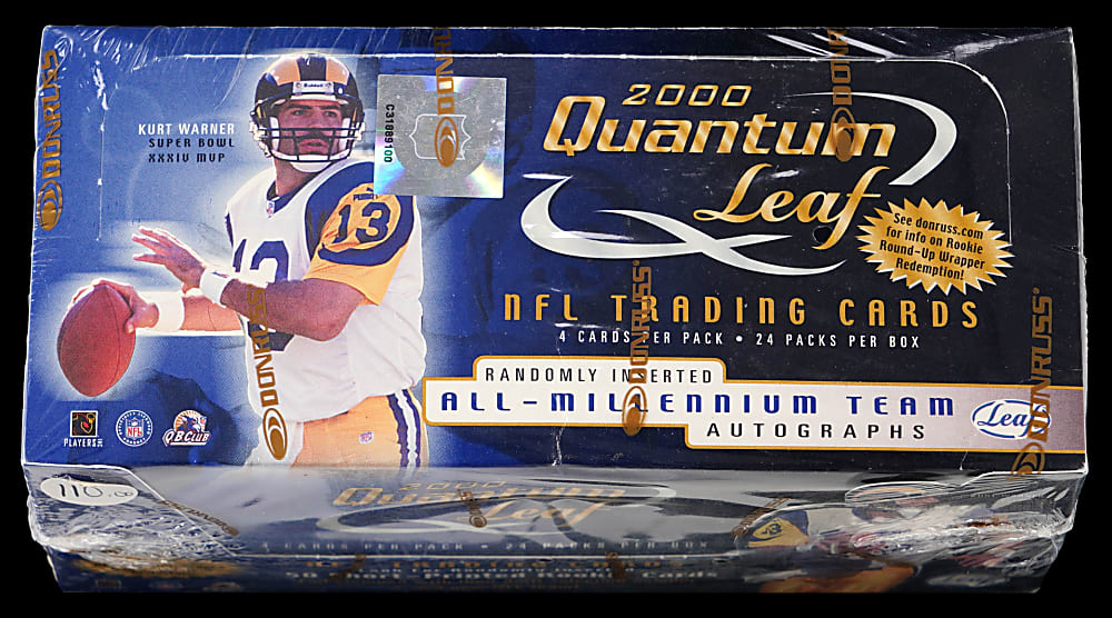 2000 Quantum Leaf Football Unopened Hobby Box - Tom Brady Rookie Year!