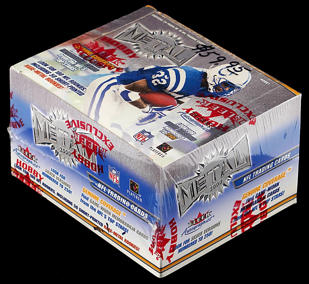 2000 Fleer Metal Football Unopened Hobby Box - Tom Brady Rookie Year!