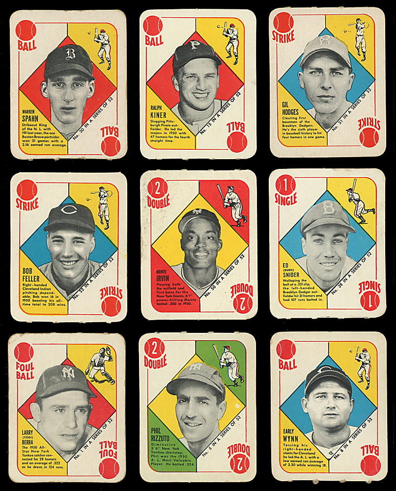 1951 Topps Red Backs Complete Master Set (54) with Both Variations