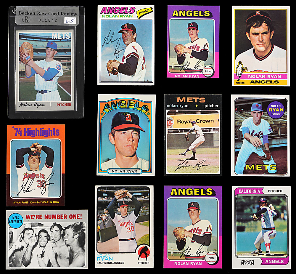 1969-1990 Topps Nolan Ryan Collection (56) with 1969 Topps #533 & (26) Pre-1980 - Clean!