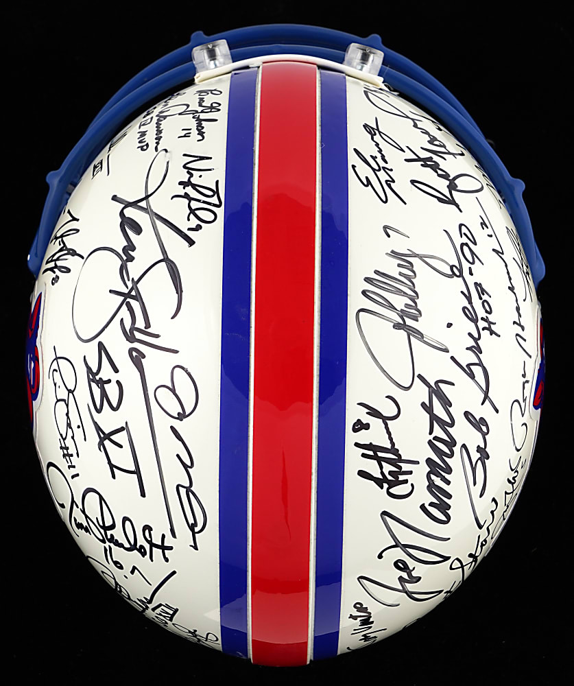 Super Bowl Winning Quarterback Multi-Signed Helmet (32) Including Tom Brady & Joe Montana - Full JSA & PSA/DNA LOA