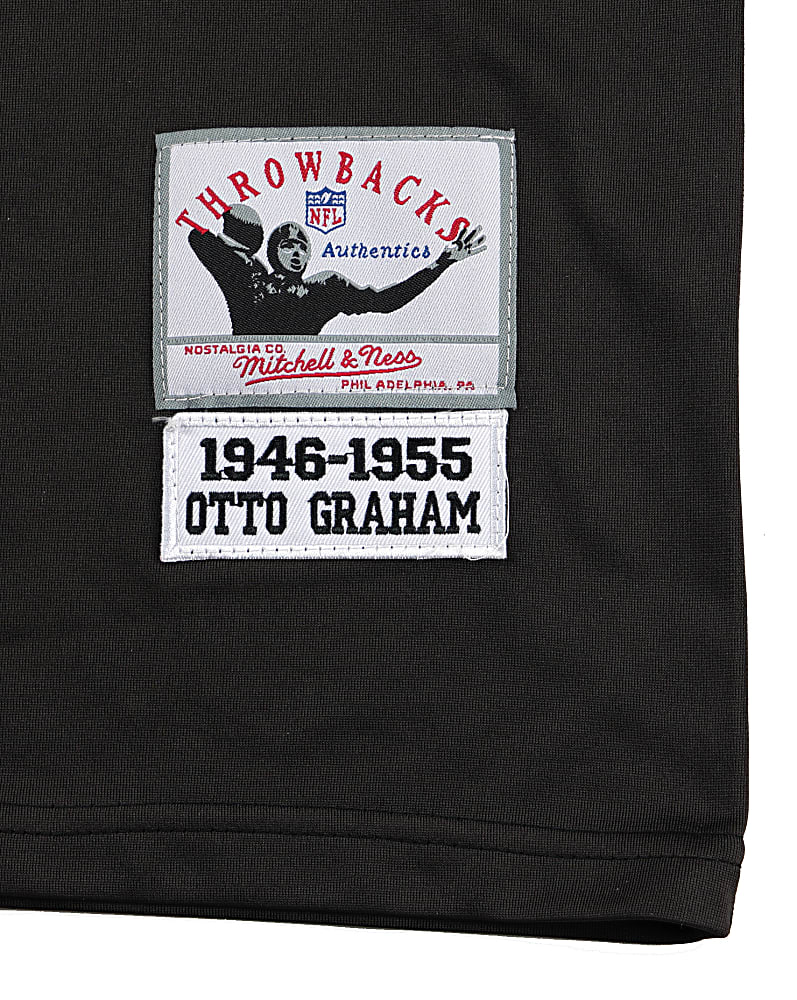 Otto Graham Cut Signature Affixed to Mitchell & Ness 1946-1955 Cleveland Browns Jersey - JSA