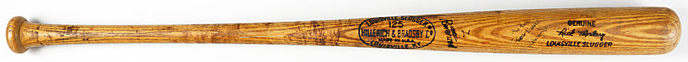1972 Rick Monday Chicago Cubs Signed Game-Used Bat PSA/DNA GU 10
