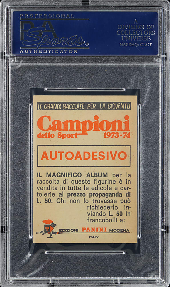 1973 Panini Campioni Dello Sport #289 George Foreman Rookie PSA NM 7