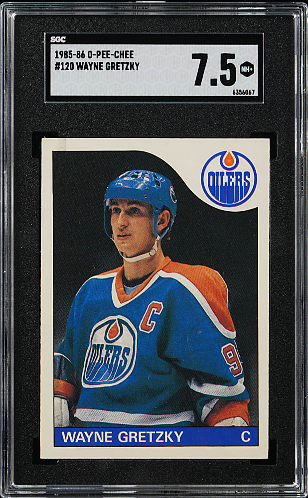 1985-1986 O-Pee-Chee Hockey #120 Wayne Gretzky SGC NM+ 7.5