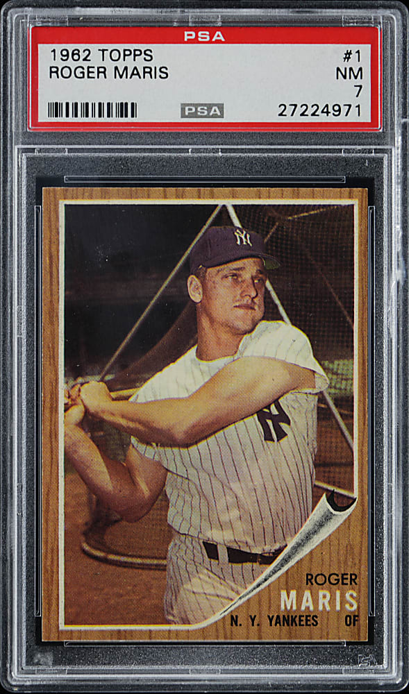 1962 Topps #1 Roger Maris PSA NM 7