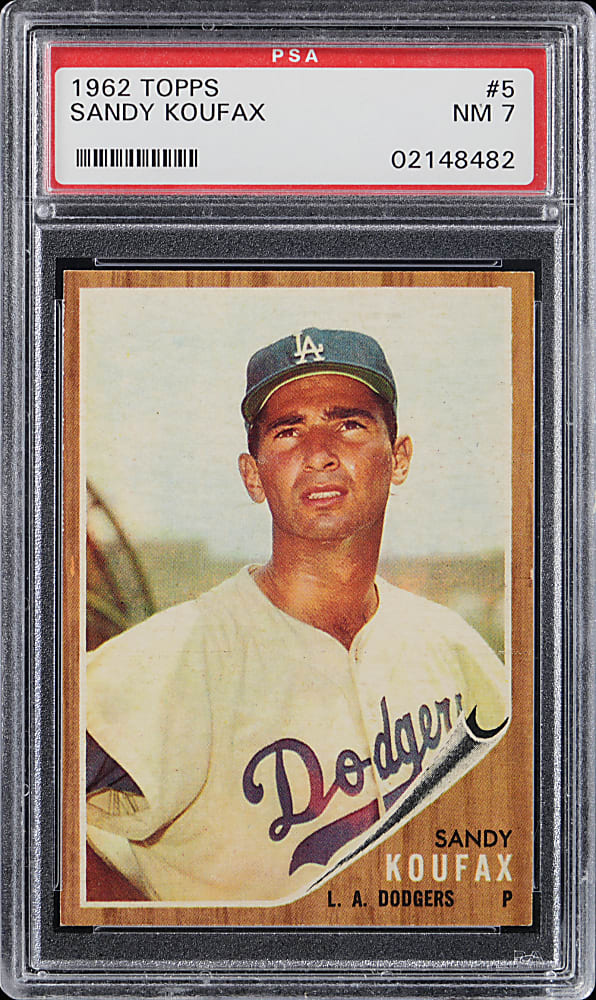 1962 Topps #5 Sandy Koufax PSA NM 7