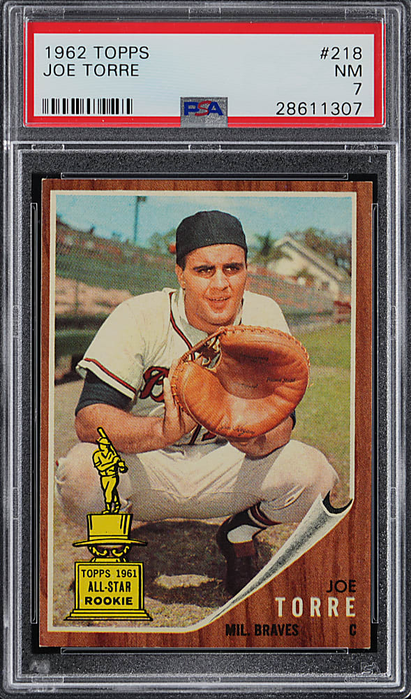 1962 Topps #218 Joe Torre Rookie PSA NM 7