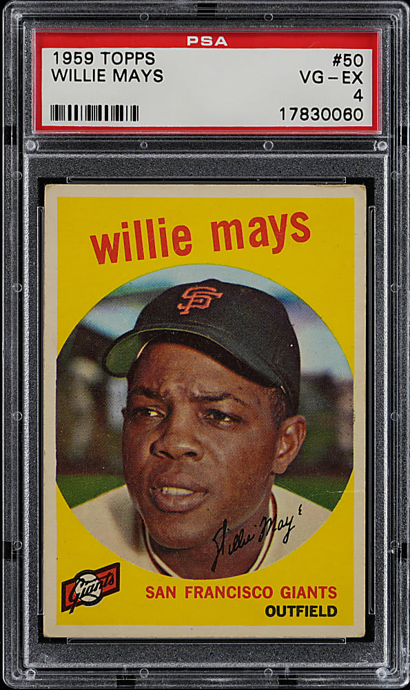 1959 Topps #50 Willie Mays PSA VG-EX 4