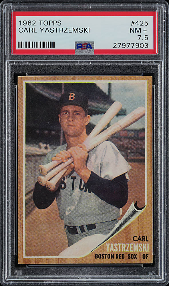 1962 Topps #425 Carl Yastrzemski PSA NM+ 7.5