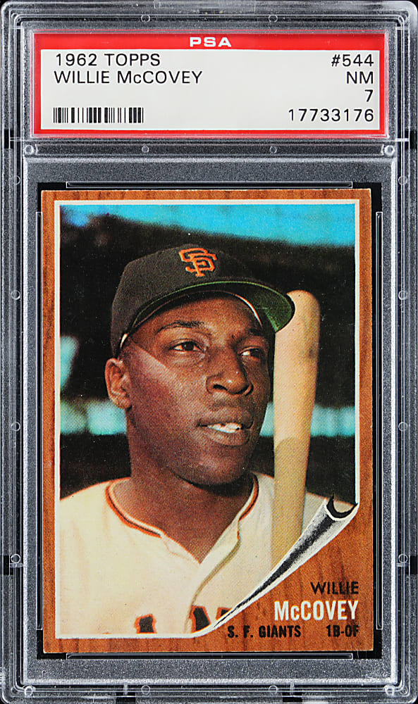 1962 Topps #544 Willie McCovey High Number PSA NM 7