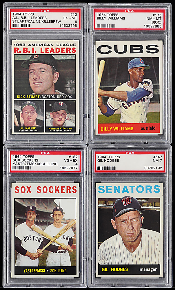 1964 Topps Hall of Fame PSA Graded Collection (10)