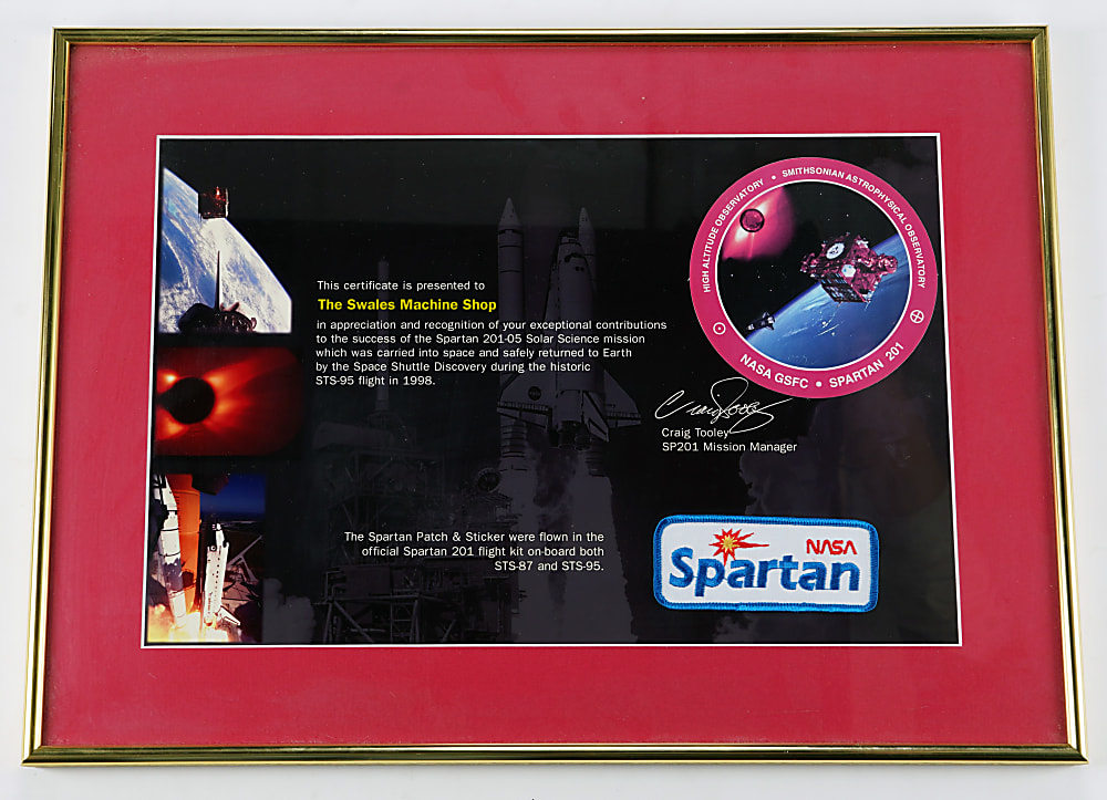 1980s-Modern NASA Recognition Rocket Awards (7) with Various Space Flown Relics Including 15-Star USA Flag