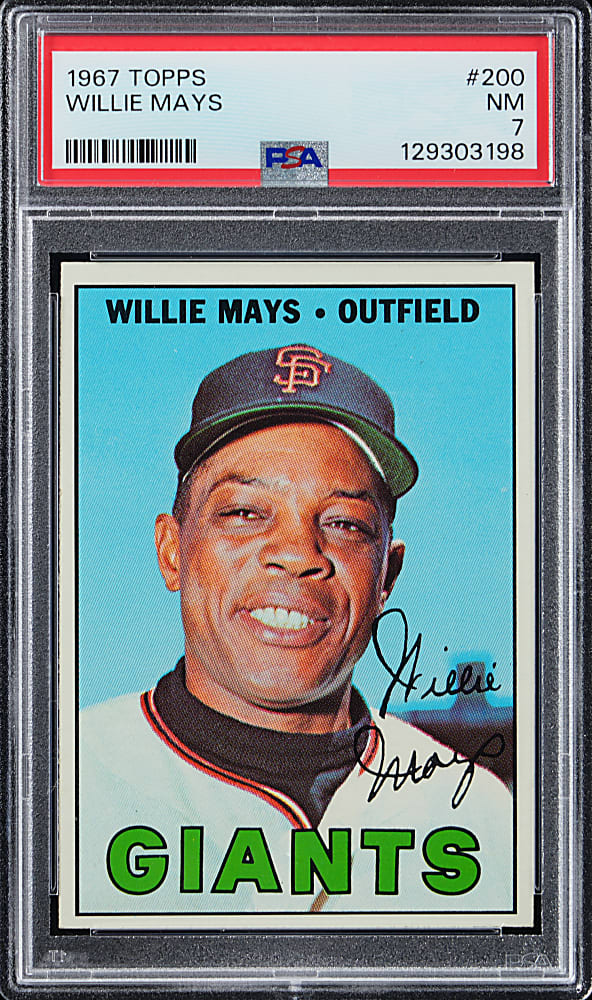 1967 Topps #200 Willie Mays PSA NM 7