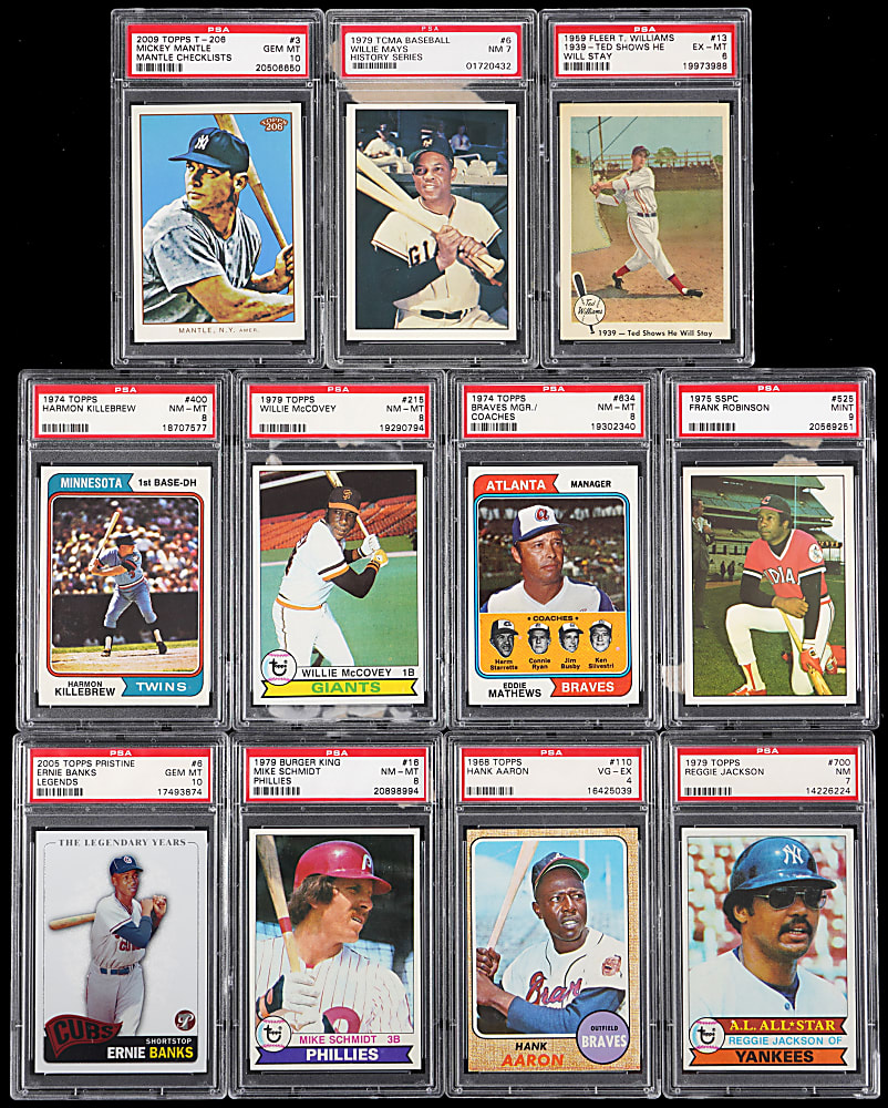 1989 Gateway 500 Home Run Club Multi-Signed Cachet with (12) Autographs Including Mantle & T. Williams Plus (11) PSA Graded Cards