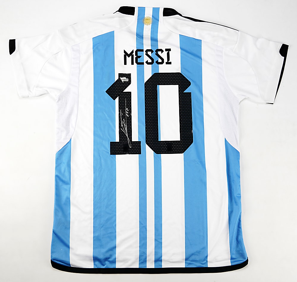 Lionel Messi Signed Argentina National Team Jersey with Fanatics COA