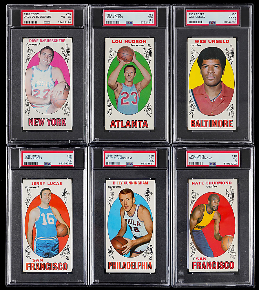 1957-1999 Basketball Hall of Fame Rookie PSA Graded Collection (26) with Julius Erving & Pete Maravich