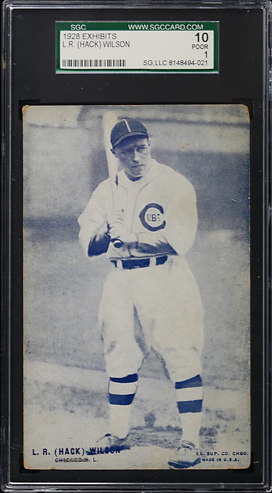 1928 Exhibits Hack Wilson SGC POOR 1