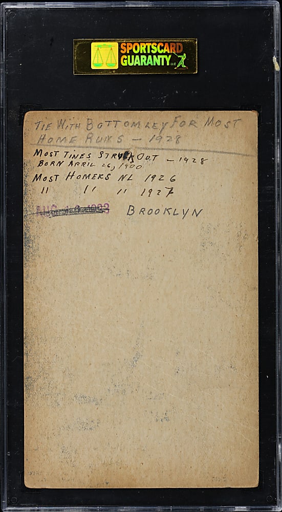 1928 Exhibits Hack Wilson SGC POOR 1