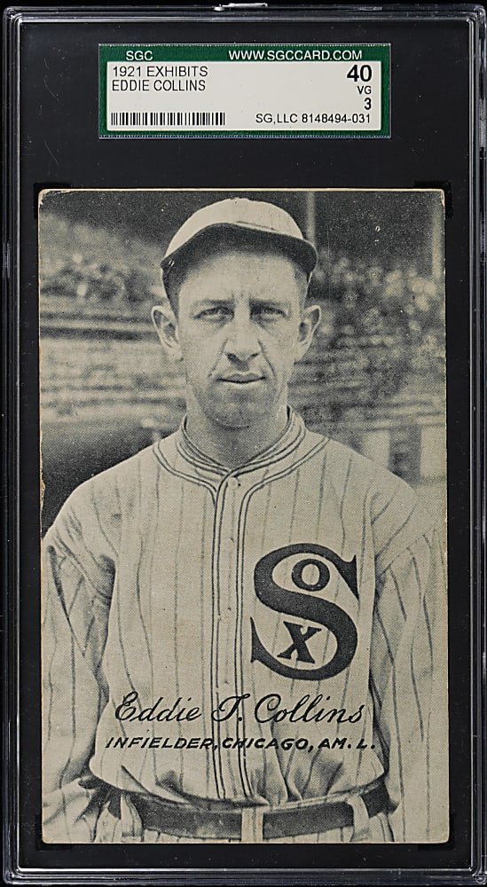 1921 Exhibits Eddie Collins SGC VG 3