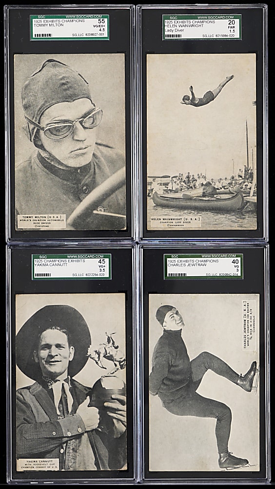 1925 Exhibits Champions SGC Graded Group (4) with Yakima Cannutt