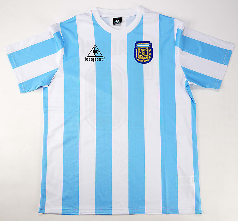 Diego Maradona Signed Argentina National Team Jersey with Fanatics COA