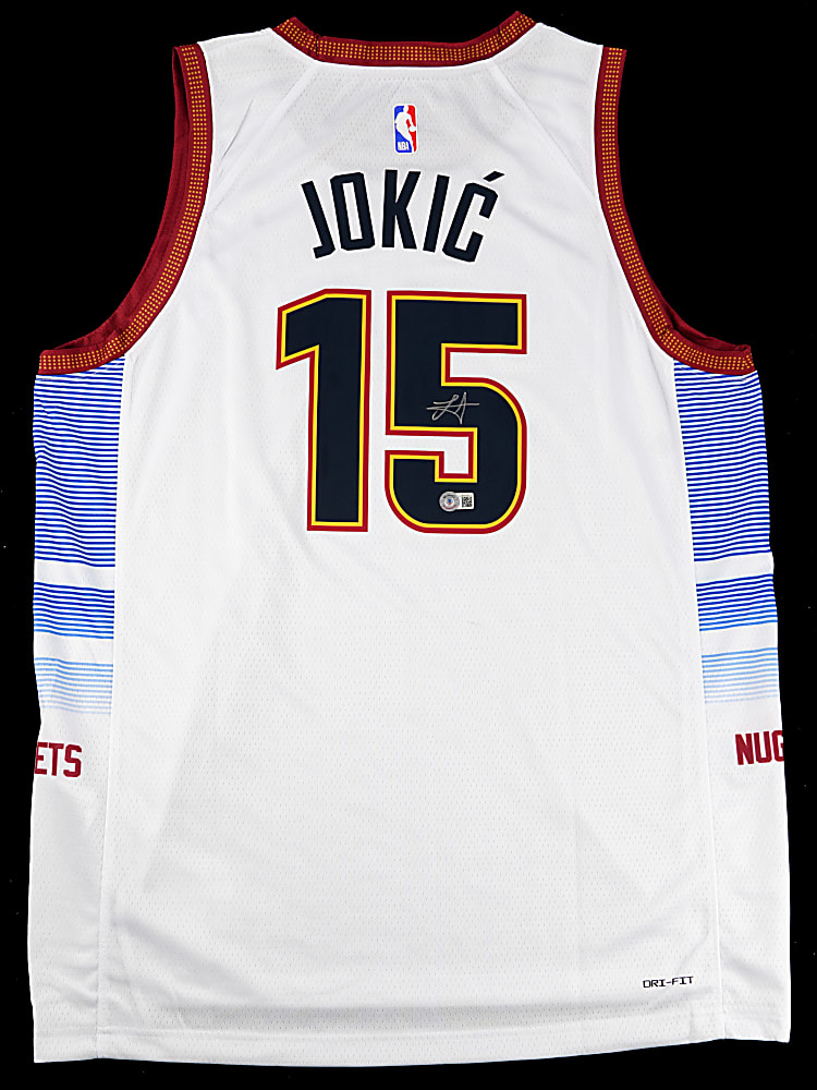 2022-2023 Nikola Jokic Signed Denver Nuggets City Edition Jersey - Beckett