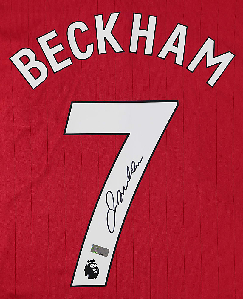 2022-2023 David Beckham Signed Manchester United Jersey with Panini COA