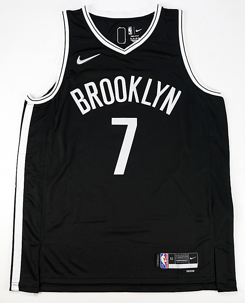 2021-2022 Kevin Durant Signed Brooklyn Nets NBA 75th Anniversary Jersey with Panini COA