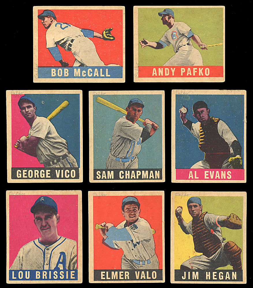 1948 Leaf Starter Set (42) with (9) Hall of Famers Including Phil Rizzuto & Honus Wagner