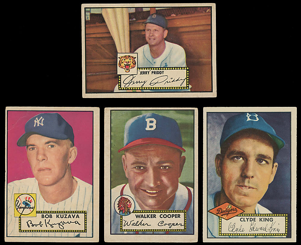 1952 Topps Collection (18) with (4) Hall of Famers Plus #1 Andy Pafko