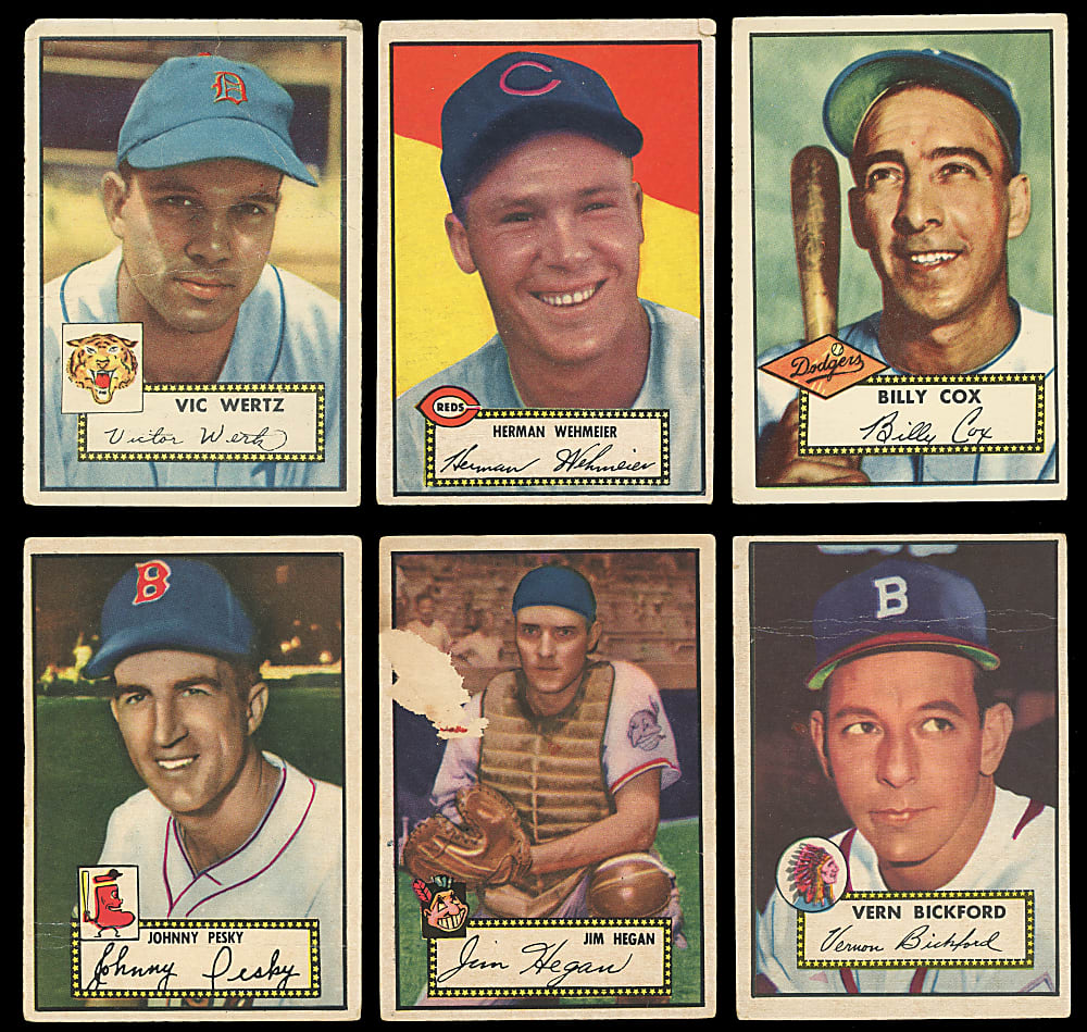 1952 Topps Collection (18) with (4) Hall of Famers Plus #1 Andy Pafko