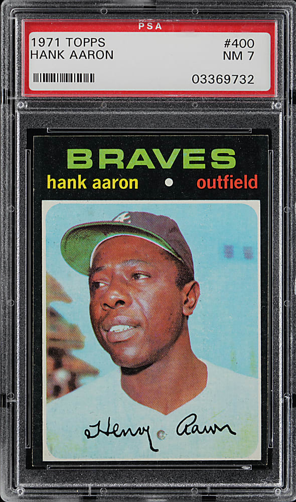 1971 Topps #400 Hank Aaron PSA NM 7