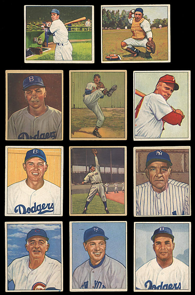 1950 Bowman Near Set (246/252) with Most Keys