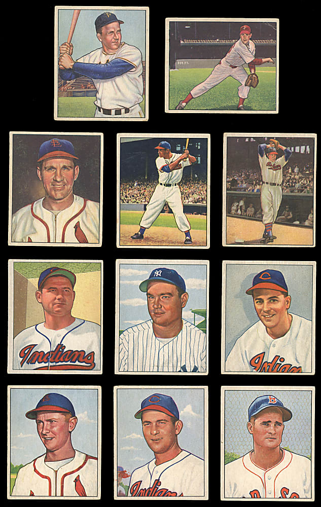 1950 Bowman Near Set (246/252) with Most Keys