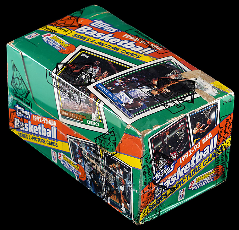 1992-1993 Topps Basketball Series 2 Unopened Jumbo Box (2 Gold Per Pack) - BBCE